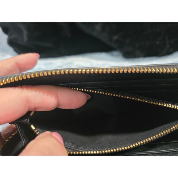Tory Burch Black and Gold Wallet - Picture 7 of 9